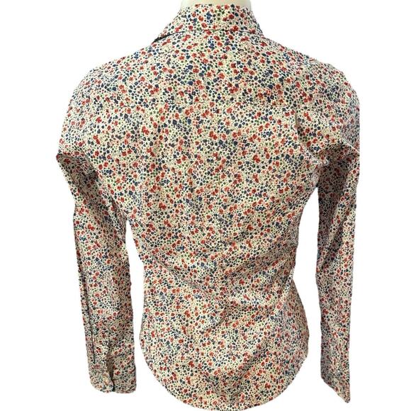 Frank & Eileen Floral Barry 100% Cotton Button Up Blouse Top Size XS - Picture 2 of 7